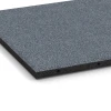 Detailaufnahme der Randausprägung von WARCO-Produkt 6290, Fallschutzplatten, Format 50 x 50 x 3 cm | 0,25 m², Farbe Graphitgrau.