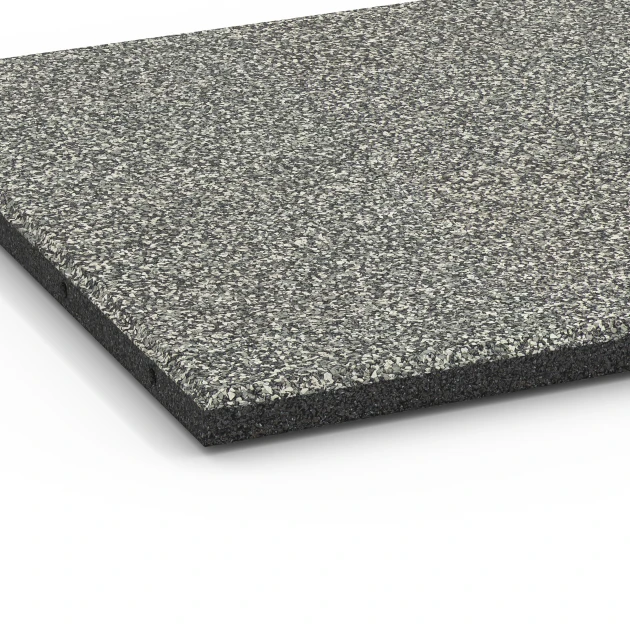 Detailaufnahme der Randausprägung von WARCO-Produkt 6355, Terrastegel Classic, Format 50 x 50 x 3 cm | 0,25 m², Farbe Grijs graniet.