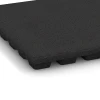 Detailaufnahme der Randausprägung von WARCO-Produkt 6291, Fallschutzplatten, Format 50 x 50 x 4,8 cm, Farbe Anthrazit.
