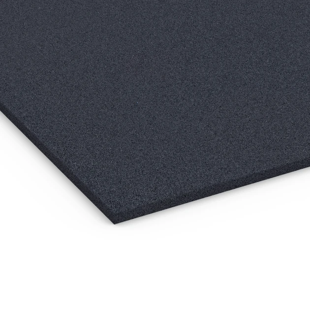 Detailaufnahme der Randausprägung von WARCO-Produkt 6176, Fitness Performance Elite Trainingsvloer, Format 100 × 100 × 2 cm, Farbe Antraciet.