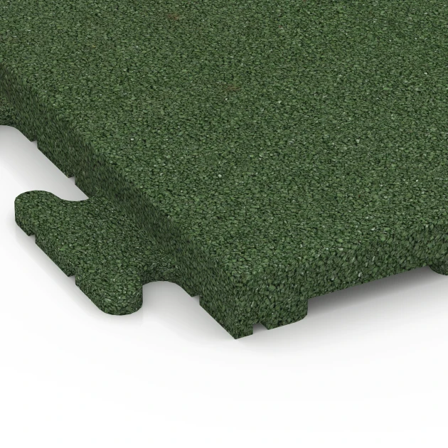 Detailaufnahme der Randausprägung von WARCO-Produkt 7054, Rubber terrastegel Linea, Format 50 x 50 x 3 cm | 0,25 m², Farbe Grasgroen.
