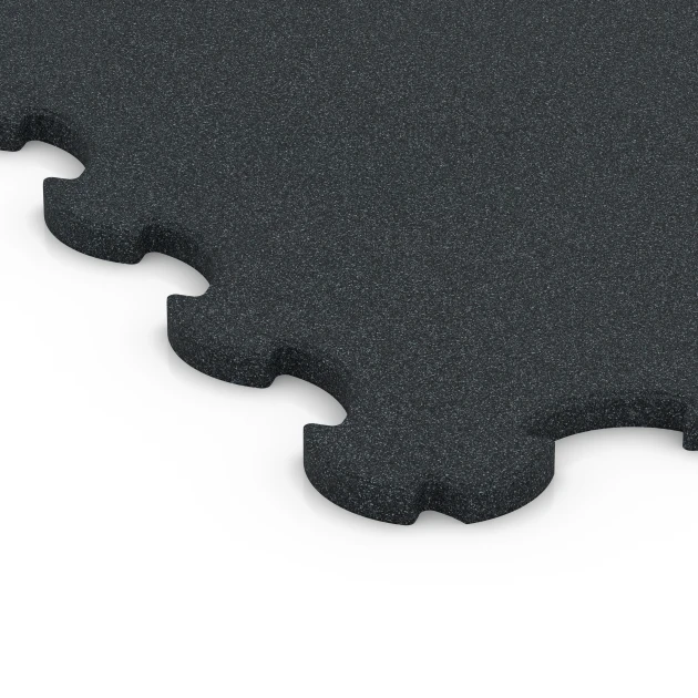 Detailaufnahme der Randausprägung von WARCO-Produkt 7085, Hunde-Bodenschutzmatte, Format 102,5 x 102,5 x 2,2 cm | 1,05 m², Farbe Anthrazit.