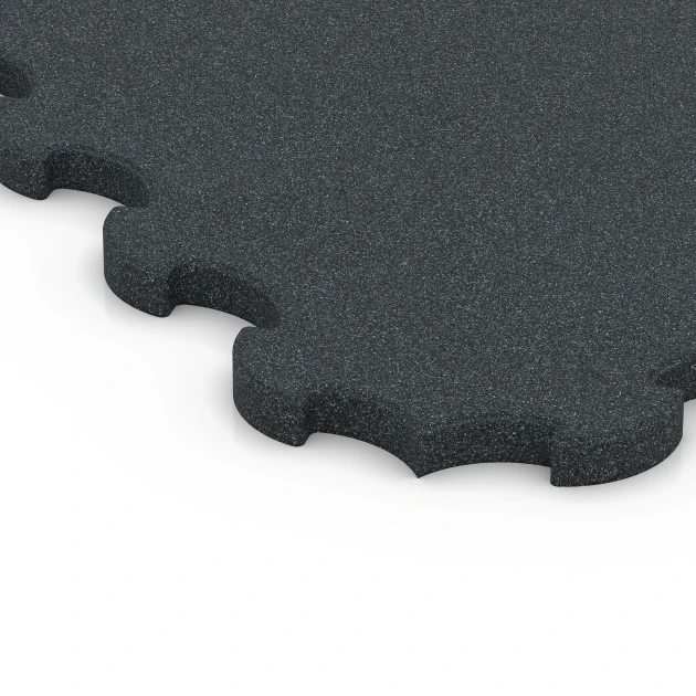 Detailaufnahme der Randausprägung von WARCO-Produkt 7084, Rubber mat voor honden, Format 102,5 x 102,5 x 3 cm | 1,05 m², Farbe Antraciet.