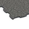 Detailaufnahme der Randausprägung von WARCO-Produkt 6832, Fitness Active Floor System, Format 97,1 x 97,1 × 1,8 cm, Farbe Dunkelgrauer Granit.
