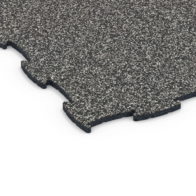 La vue détaillée sur les bords du produit WARCO 6805, Sol agility pour chiens, au format 97,1 x 97,1 × 1,8 cm, en couleur Granit gris foncé.