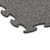 Detailaufnahme der Randausprägung von WARCO-Produkt 6868, Fitness Max Floor System, Format 98 x 98 × 1,8 cm, Farbe Dunkelgrauer Granit.