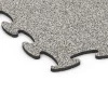 Detailaufnahme der Randausprägung von WARCO-Produkt 6905, Hundesportboden Indoor, Format 98 x 98 × 1,8 cm, Farbe Grauer Granit.