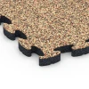 La vue détaillée sur les bords du produit WARCO 6934, Dalle amortissante puzzle, au format 44,6 x 44,6 × 2,8 cm, en couleur Terracotta.