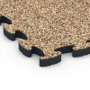 Detailaufnahme der Randausprägung von WARCO-Produkt 6880, Fitness Max Floor System, Format 44,6 x 44,6 × 2,8 cm, Farbe Terra Cotta.