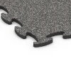 La vue détaillée sur les bords du produit WARCO 6886, Dalle Fitness Max, au format 97,1 x 97,1 x 2,8 cm, en couleur Granit gris foncé.