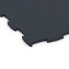 Detailaufnahme der Randausprägung von WARCO-Produkt 6968, Fitness Premium studiovloer, Format 99 x 99 x 1,8 cm, Farbe Antraciet.