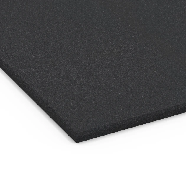 Detailaufnahme der Randausprägung von WARCO-Produkt 7073, Fitness Performance Basic sportvloer, Format 100 x 100 x 1,5 cm | 1,00 m², Farbe Antraciet.