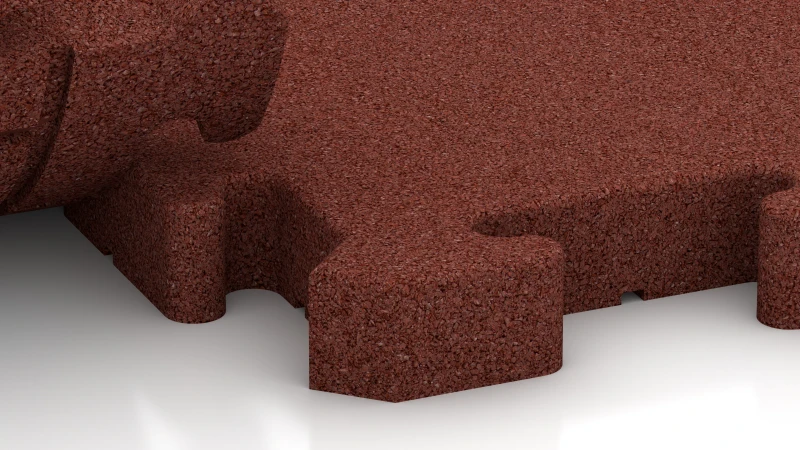 Puzzelverbinding met licht afgeschuinde voeg