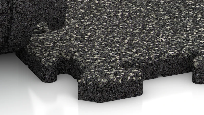 Puzzelverbinding met licht afgeschuinde voeg