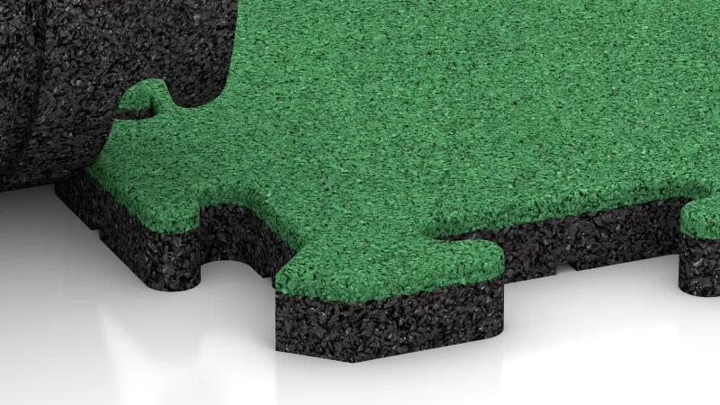 Puzzelverbinding met subtiel afgeronde afschuining