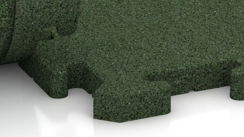 Puzzelverbinding met licht afgeschuinde voeg