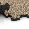 Le gros plan sur le système de connexion des revêtements de sol WARCO 3276 - Dalle polyvalente pour chiens en couleur Travertin. Les dimensions 1000 x 1000 x 30 mm.