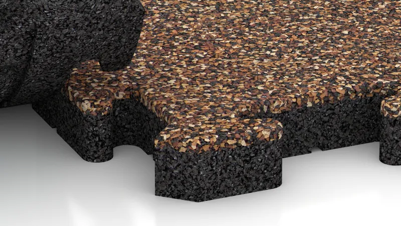 Puzzelverbinding met subtiel afgeronde afschuining