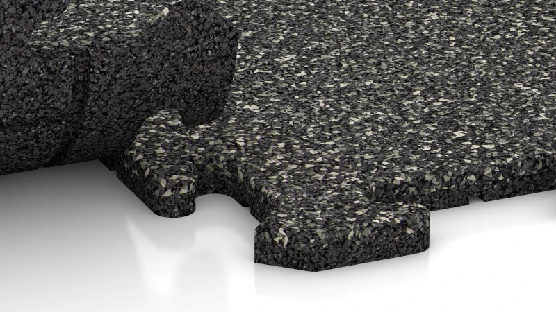 Puzzelverbinding met licht afgeschuinde voeg