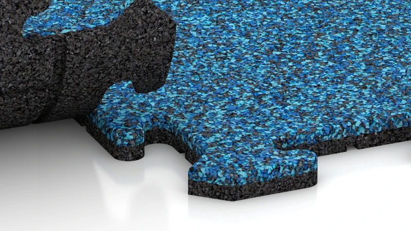 Puzzelverbinding met licht afgeschuinde voeg