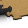 Großaufnahme vom Verbindungssystem von WARCO-Boden 6206 - Balkon-Bodenbelag 1,8 cm – wetterfest im Farbdesign Zitronengelb. Abmessungen 500 x 500 x 18 mm.