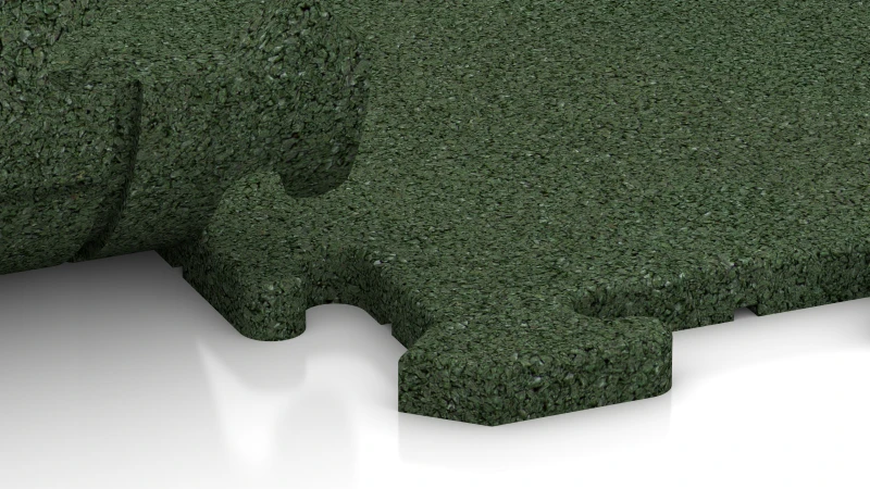 Puzzleverbindung mit leicht gerundeter Fase