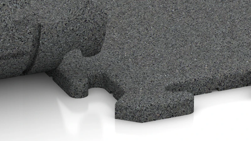 Connexion puzzle avec chanfrein légèrement arrondi