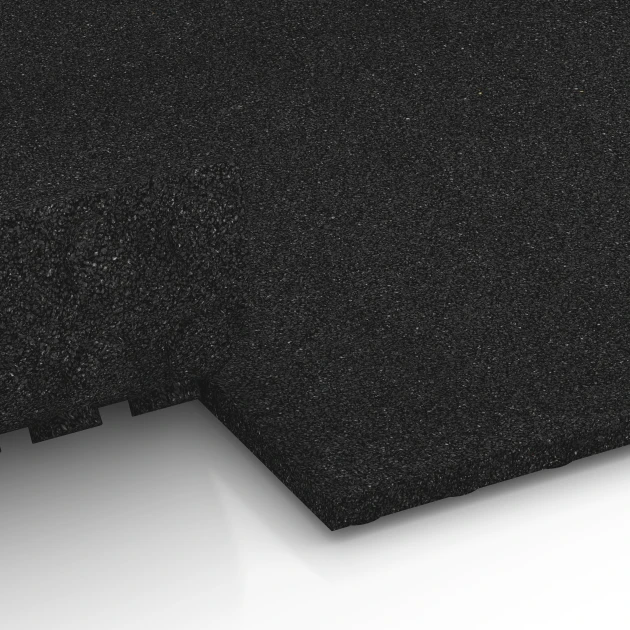 Großaufnahme vom Verbindungssystem von WARCO-Boden 6644 -  im Farbdesign Antraciet. Abmessungen 100 x 50 x 3 cm.