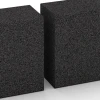 Le gros plan sur le système de connexion des revêtements de sol WARCO 7028 - Bloc de marche en caoutchouc en couleur Anthracite. Les dimensions 100 x 30 x 15 cm.