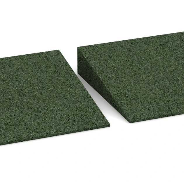 Großaufnahme vom Verbindungssystem von WARCO-Boden 2240 - Übergangsrampe 50 × 4,3 cm im Farbdesign Grasgrün. Abmessungen 500 x 200 mm | 8 < 43 mm.