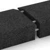 Le gros plan sur le système de connexion des revêtements de sol WARCO 2607 - Bordure en caoutchouc en forme de L en couleur Anthracite. Les dimensions 100 × 40 cm | 5/15 cm.