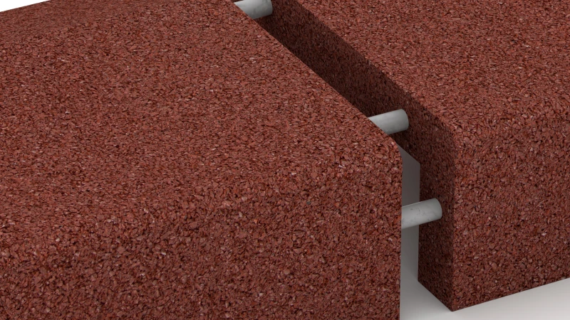 Connexion collée durablement élastique SR