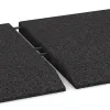 Großaufnahme vom Verbindungssystem von WARCO-Boden 0473 - Hoekpaneel (twee zijden afgeschuind) im Farbdesign Anthraciet. Abmessungen 500 x 500 x 40 mm.
