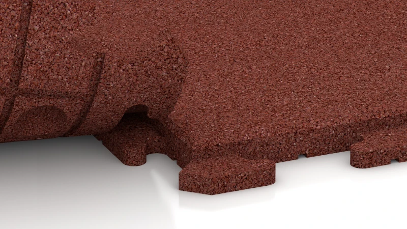 Verborgen puzzelverbinding met afgeronde afschuining