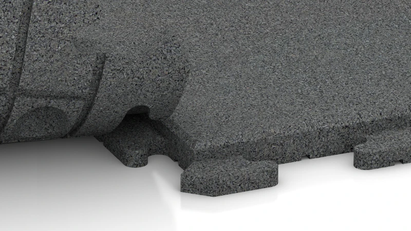 Connexion puzzle cachée avec chanfrein arrondi