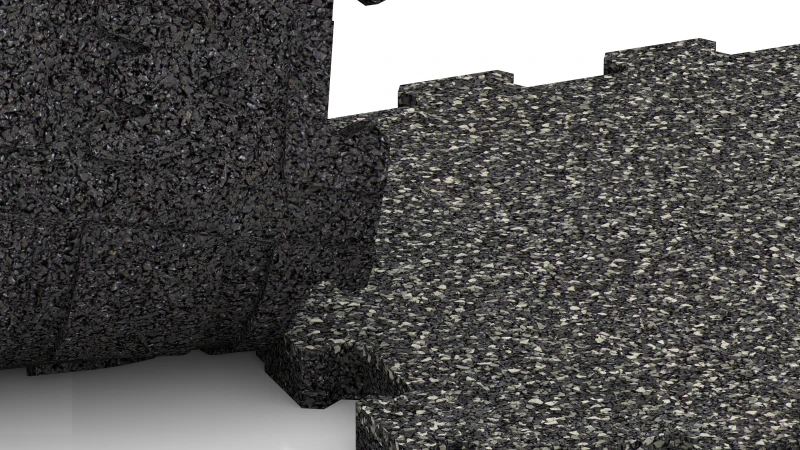 Connexion puzzle découpée sans chanfrein