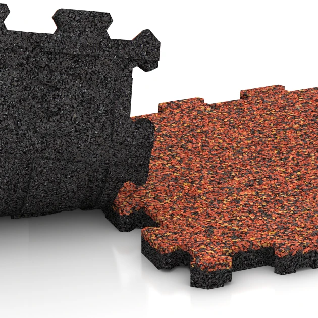 Großaufnahme vom Verbindungssystem von WARCO-Boden 5743 - Beursvloer-Kliktegel im Farbdesign Etna. Abmessungen 30,6 x 30,6 x 2 cm | 0,094 m².