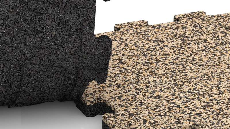 Connexion puzzle découpée sans chanfrein