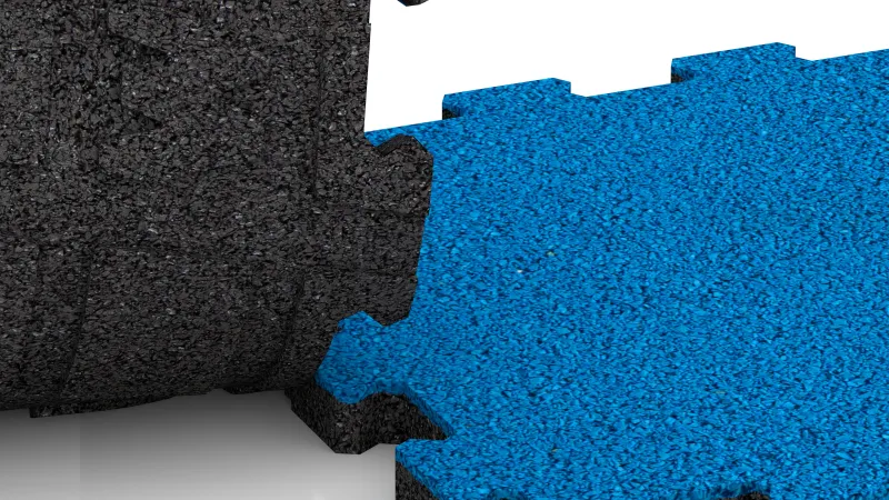 Connexion puzzle découpée sans chanfrein