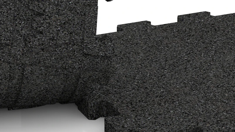 Uitgesneden puzzelverbinding zonder voeg