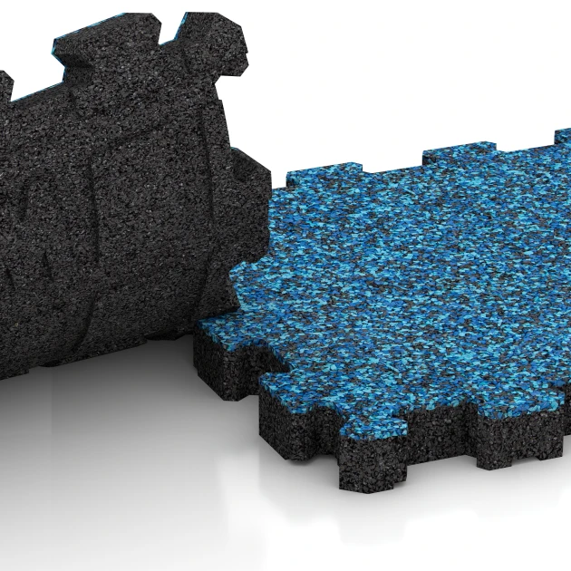 Le gros plan sur le système de connexion des revêtements de sol WARCO 5419 - Dalle plage de piscine sans joints en couleur Atlantique. Les dimensions 30,6 x 30,6 x 3 cm | 0,094 m².