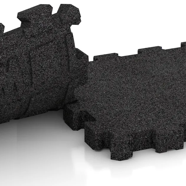 Großaufnahme vom Verbindungssystem von WARCO-Boden 5270 - Balkon-kliktegel im Farbdesign Anthraciet. Abmessungen 306 x 306 x 30 mm.