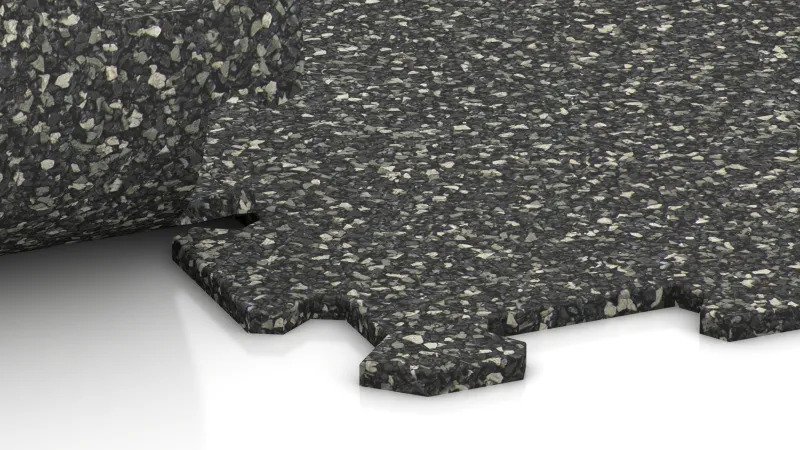 Uitgesneden puzzelverbinding zonder afschuining