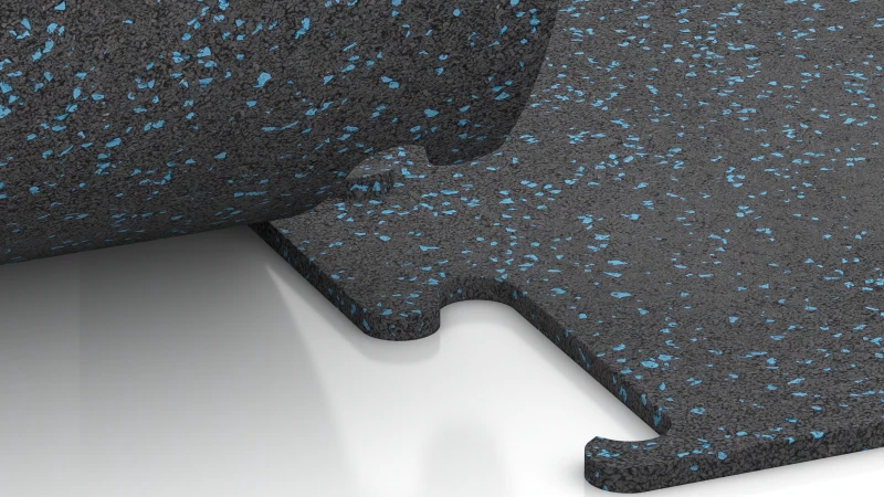 Connexion puzzle découpée sans chanfrein