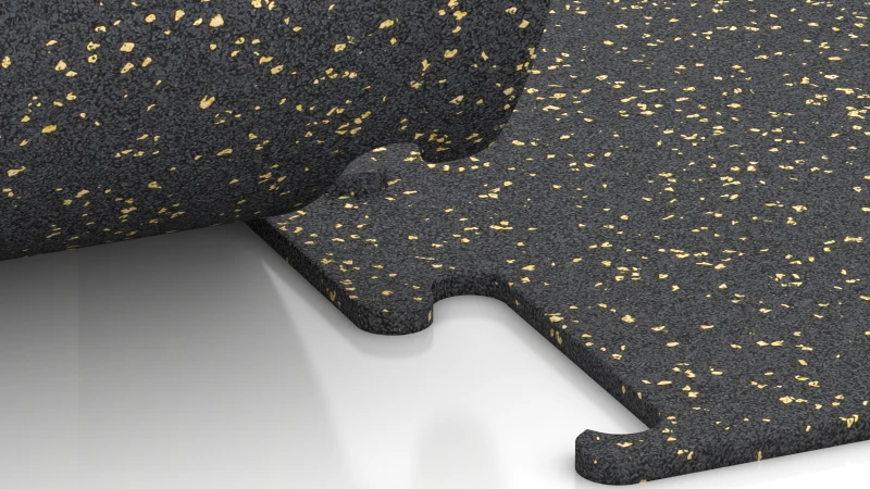 Ausgeschnittene Puzzleverbindung ohne Fase