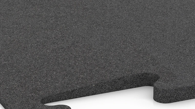 Uitgesneden puzzelverbinding zonder voeg