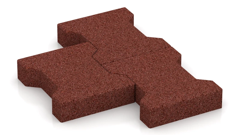 Assemblage en forme de demi-T – Pavé autobloquant