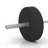 Großaufnahme vom Verbindungssystem von WARCO-Boden 6084 - Bumper Plate im Farbdesign Antraciet. Abmessungen 5 kg | ø 45,4 x 3,15 cm.