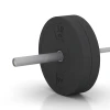 Großaufnahme vom Verbindungssystem von WARCO-Boden 6085 - Bumper Plate im Farbdesign Antraciet. Abmessungen 10 kg | ø 45,4 x 5,85 cm.