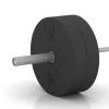 Großaufnahme vom Verbindungssystem von WARCO-Boden 6086 - Bumper Plate im Farbdesign Antraciet. Abmessungen 15 kg | ø 45,4 x 8,61 cm.